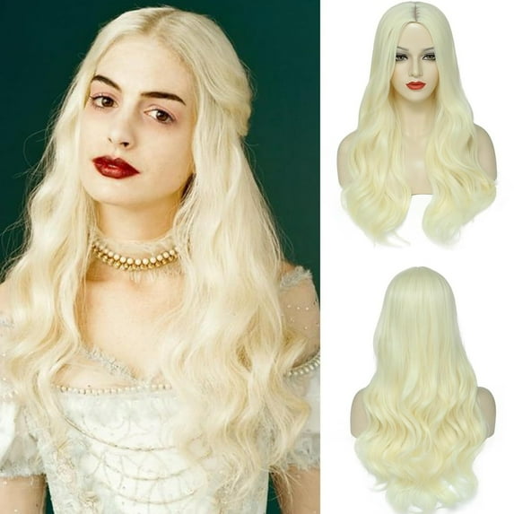 Cosplay Wig Long Gradient Braid Anime Wig with Bangs Ponytail Synthetic Wig Suitable for Women's Party