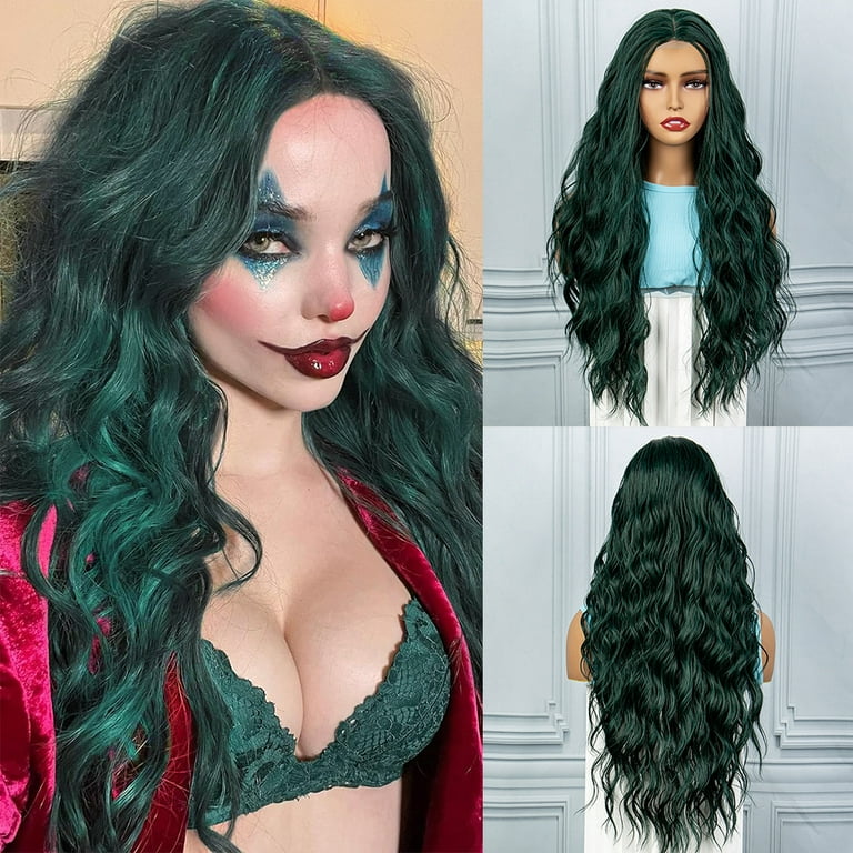 Cosplay wigs green hot sale