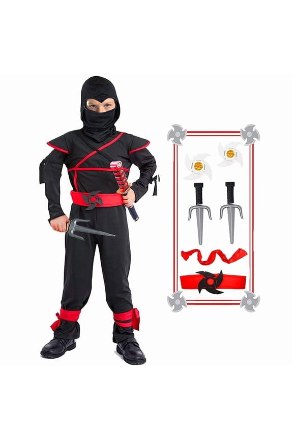 Ninja Costume Kids Ninja Muscle Costumes Boys Ninja Set Accessories Best Children Gift