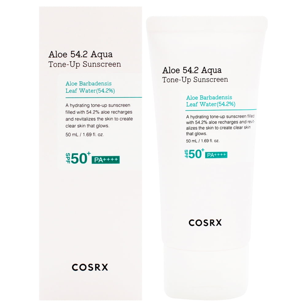 COSRX Aloe 54.2% Aqua Tone-up Sunscreen Spf 50 Plus 1.69oz