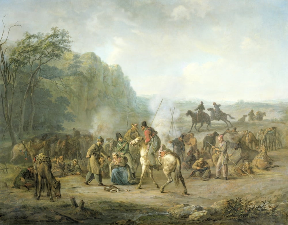 Cossack Bivouac Canvas Art - (36 x 24)