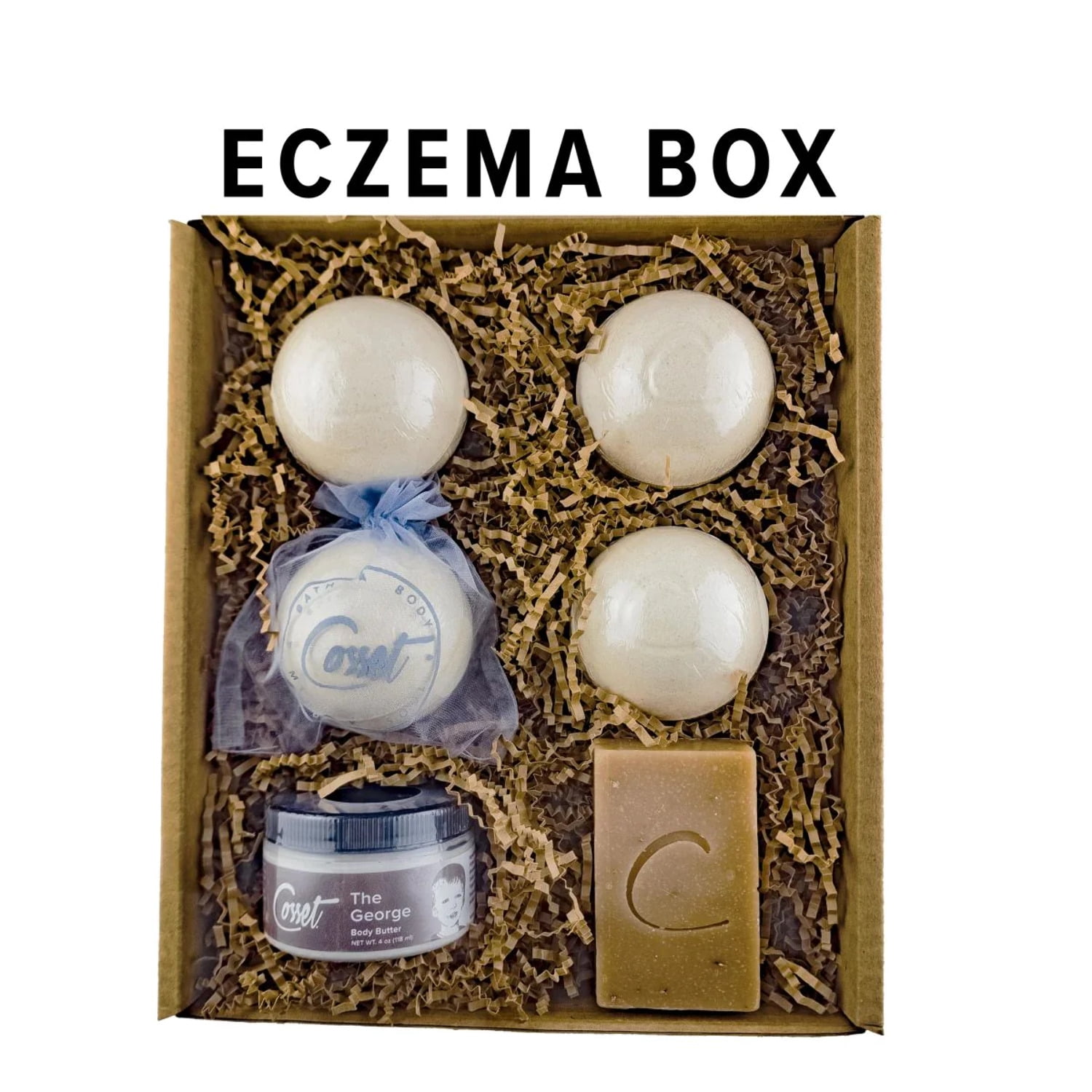 Cosset Therapy Bomb 6-Pack - Eczema Box; Therapeutic Bath Bombs, Soap ...