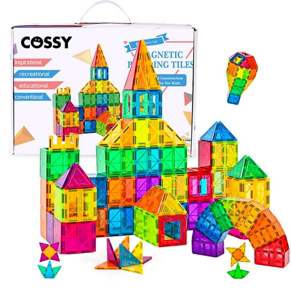 Cossy 60 Pcs Magnet Tiles Magnetic 3D Building Blocks