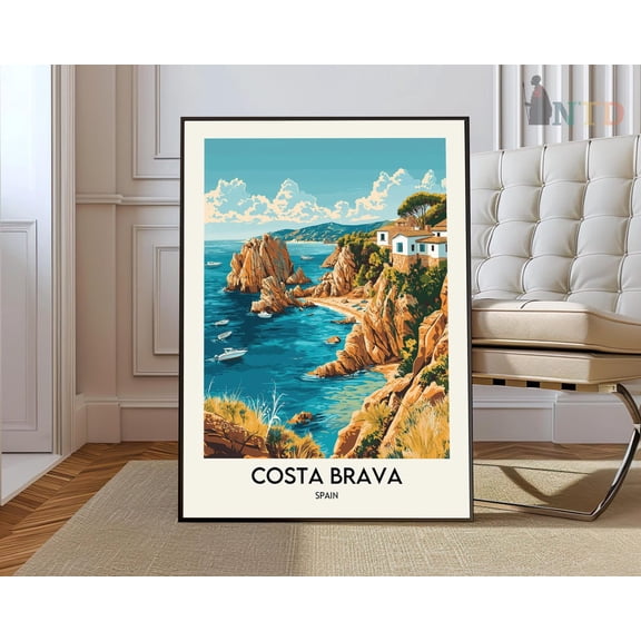 Costa Brava Print, Costa Brava Wall Art, Costa Brava Poster, Costa Brava Photo, Costa Brava Poster Print, Costa Brava Spain Poster Wall Art, Modern Wall Decor, 8x12 UNFRAMED