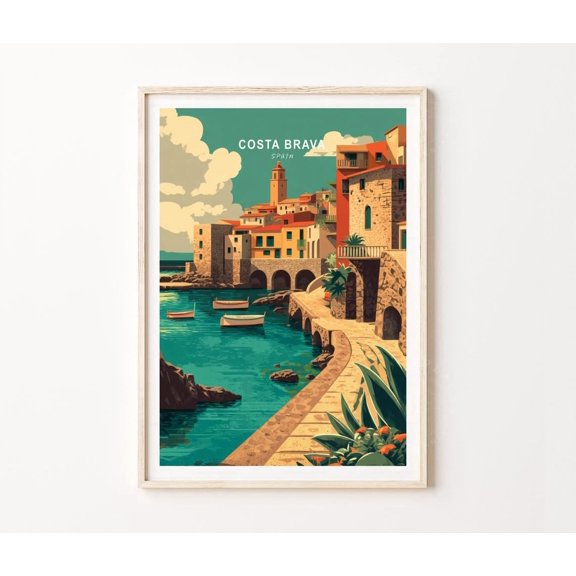 Costa Brava Spain Catalonia Seaside Village Home Decor