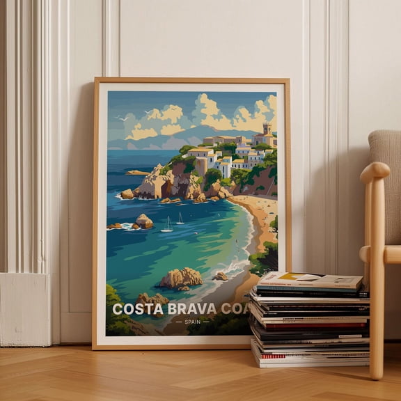 Costa Brava Spain Coastline Wall Decor