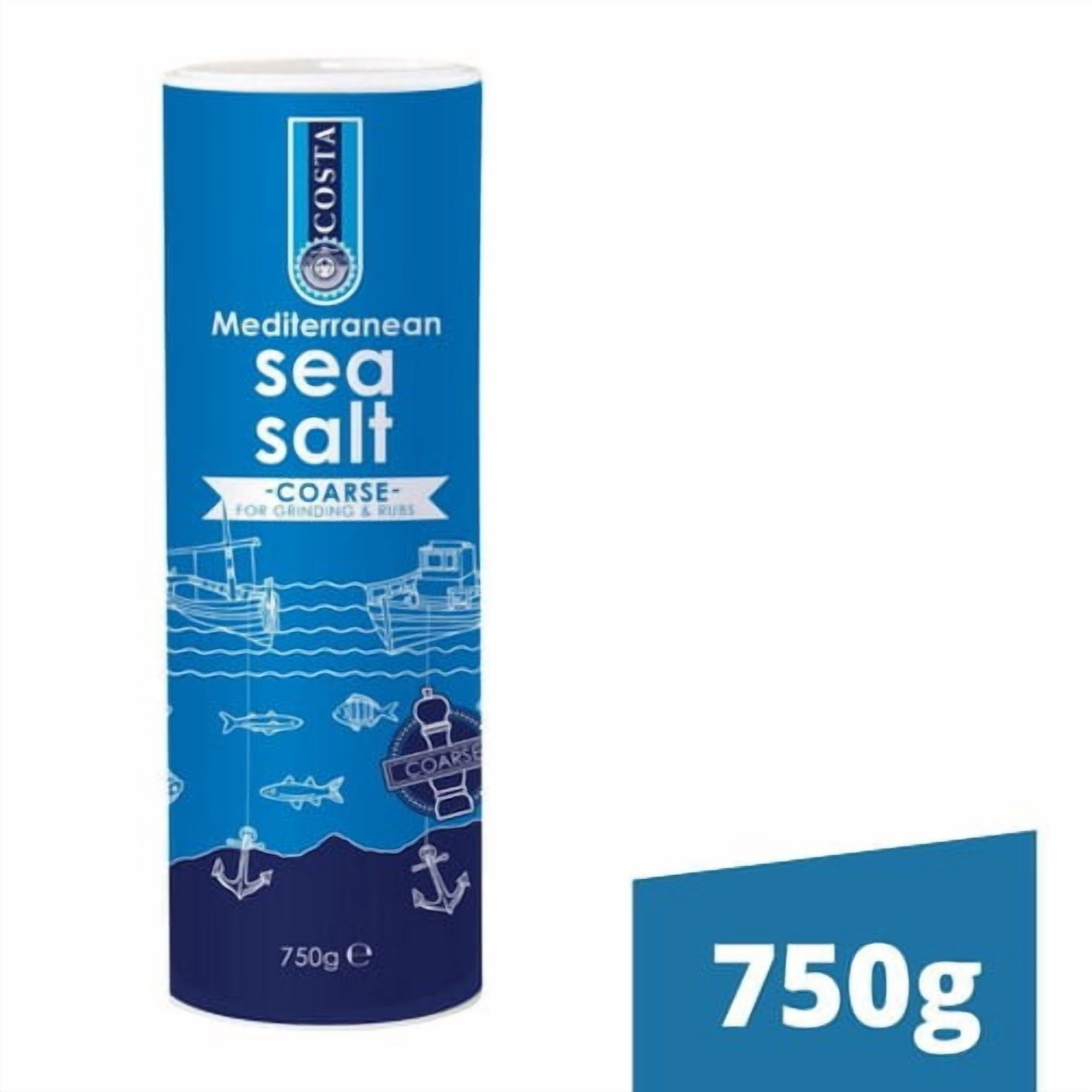 Costa Coarse Crystal Sea Salt 750g, British Import (Pack of 2)