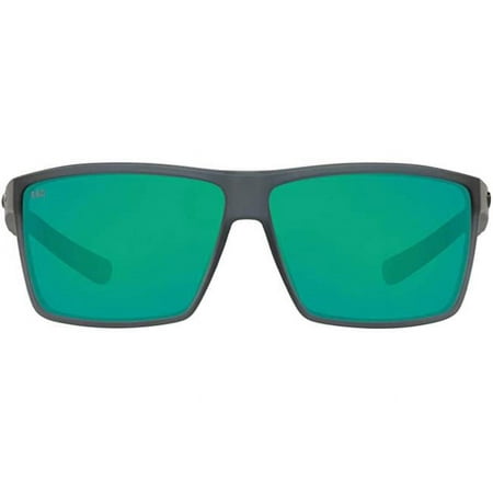 Costa Del Mar 06S9018-90180163 63 mm Mens Rincon Polarized Rectangular Sunglasses, Matte Smoke Crystal & Copper Green Mirrored