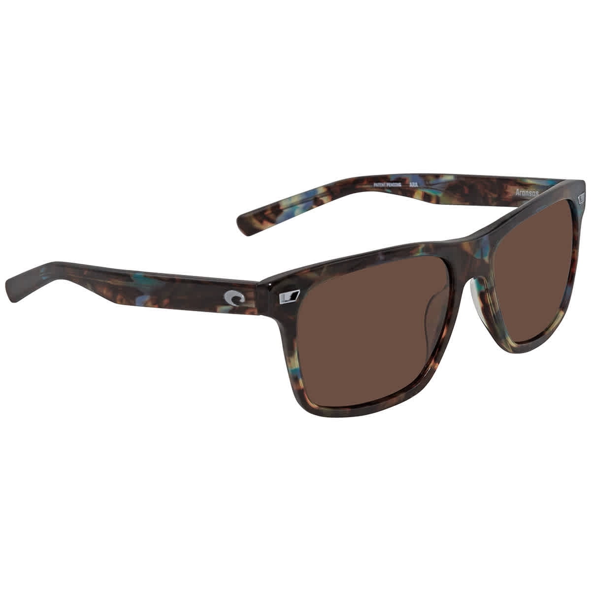 Costa Del Mar Aransas ARA 204 OCGLP Tortoise Copper Silver Mirror Polarized Lens