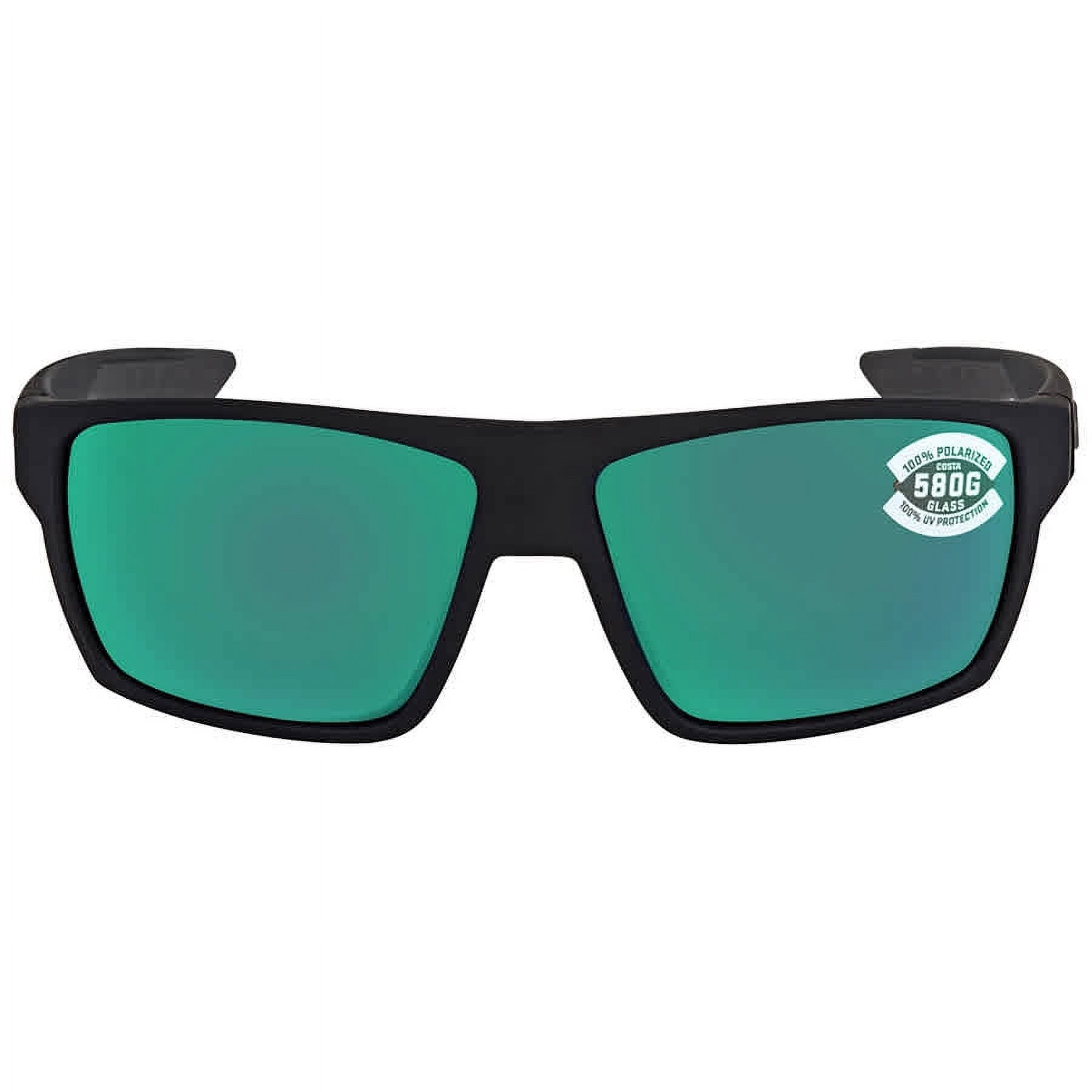 Costa Del Mar BLOKE Green Mirror Polarized Glass Men's Sunglasses BLK 124  OGMGLP 61 