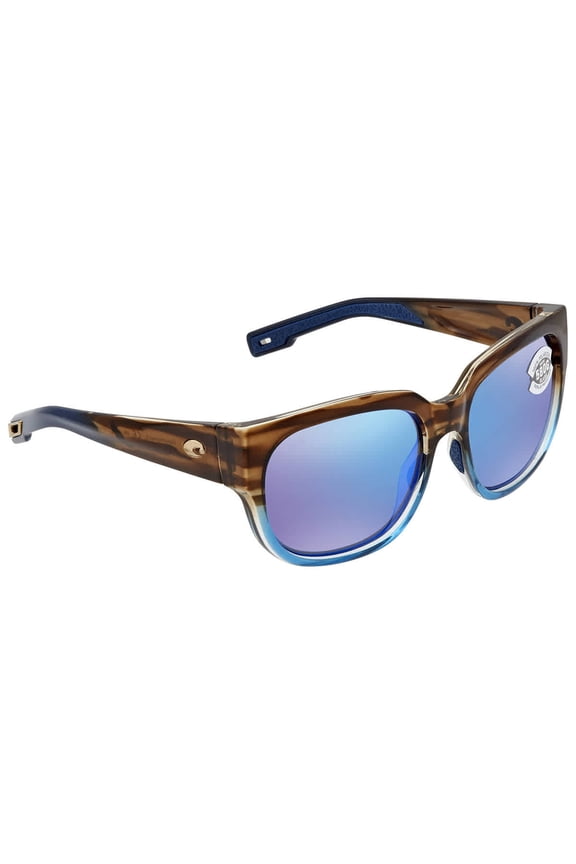 Blue Waterwoman II Mirror 580G XL Square Ladies Sunglasses WTR 251 OBMGLP