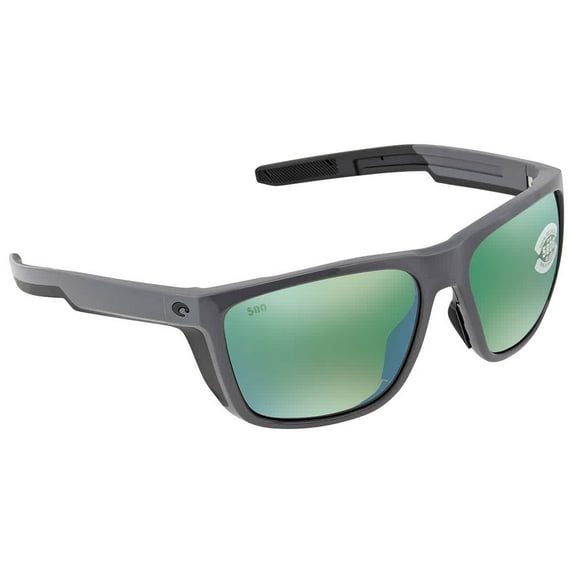 Costa Del Mar Ferg Polarized Green Mirror 580G Square Sunglasses FRG 298 OGMGLP