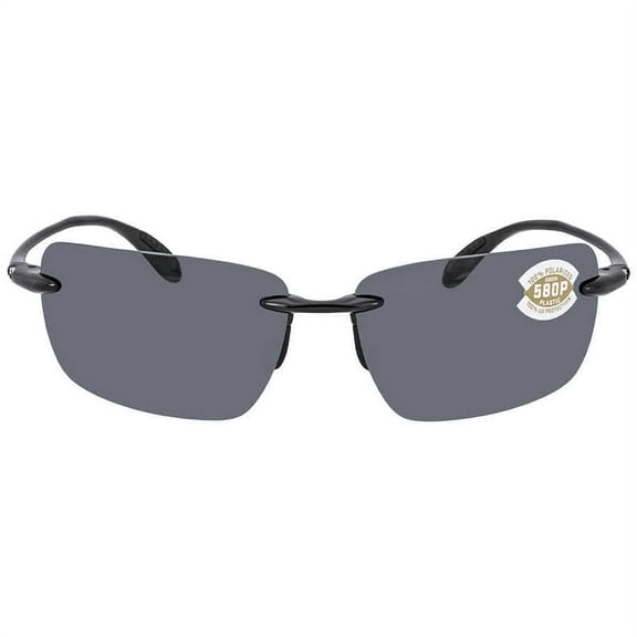 Costa Del Mar Gulf Shore Gray Polarized Plastic X-Large Fit Sunglasses GSH 11 OGP