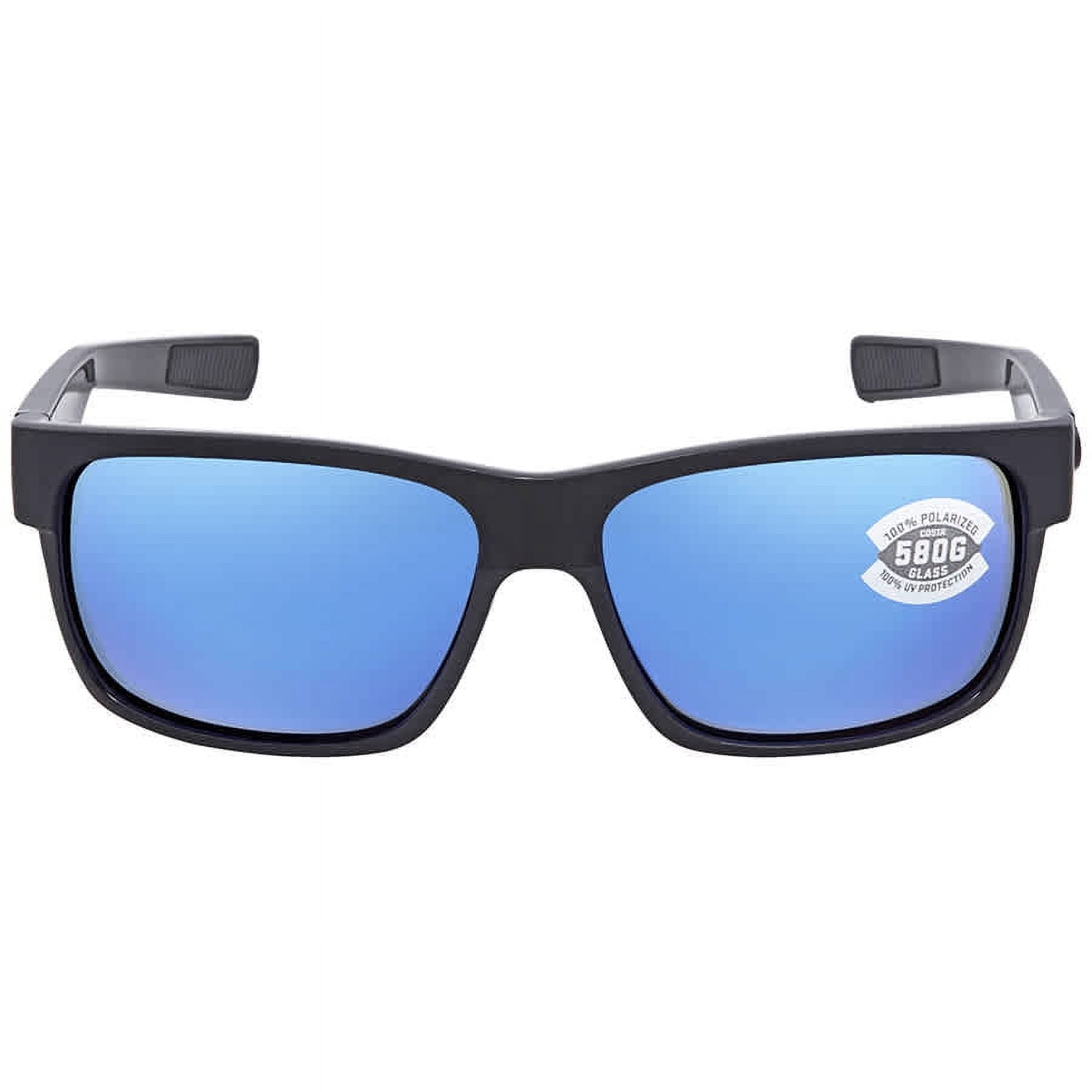 Costa Del Mar HALF MOON Blue Mirror Polarized Glass Rectangular