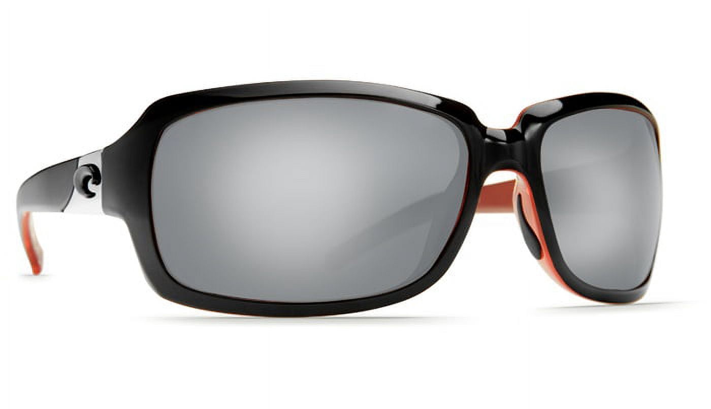 Costa Del Mar Isabela Sunglasses with Case Costa Del Mar Isabela Sunglasses Black/Coral/Green Mirror  main image 2
