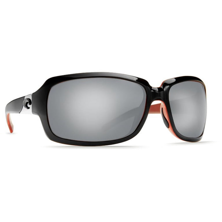 Costa Del Mar Isabela Black Coral Rectangular Sunglasses  display picture 1