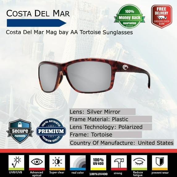 Costa Del Mar Mag bay AA Tortoise Sunglasses
