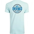 thumbnail image 1 of Costa Del Mar Men's Prado Short Sleeve T Shirt, Caribbean, Small, 1 of 3