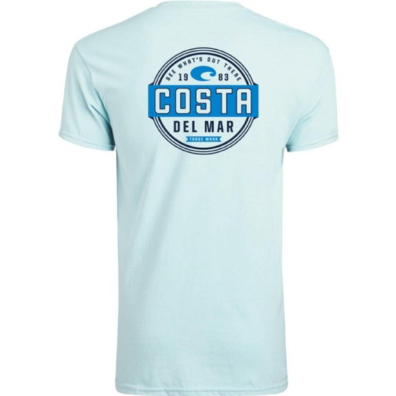 Costa Del Mar Men's Prado Short Sleeve T Shirt, Caribbean, X-Large