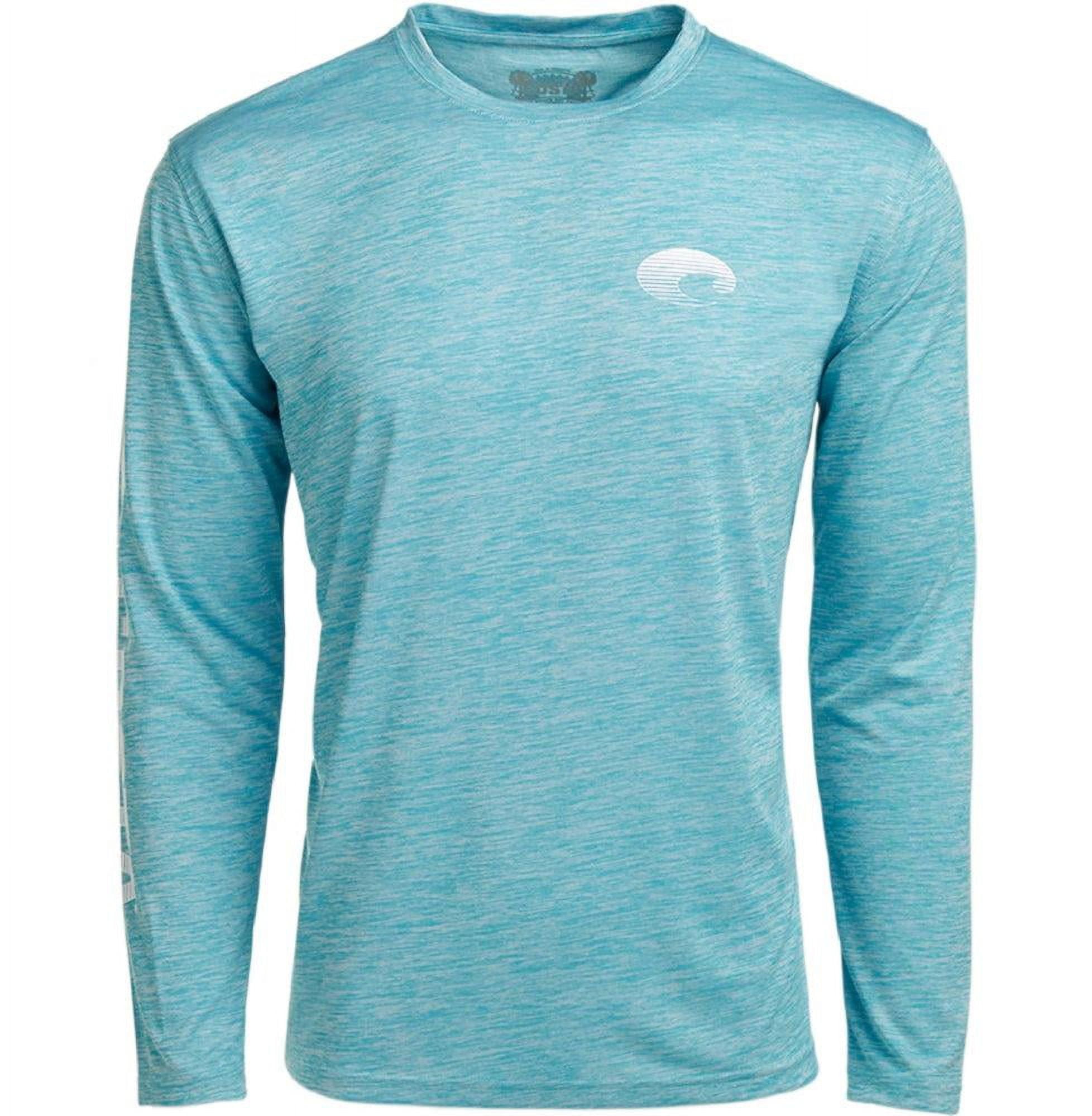 Costa Del Mar Men's Tech Catonic Crewneck Long Sleeve Shirt - UPF 50+, Moisture Wicking (Gray) - View #5