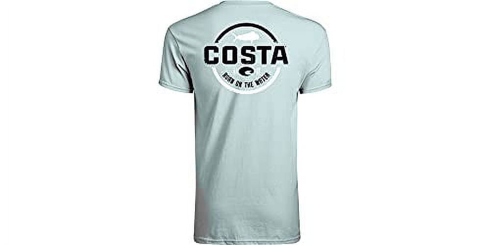 Costa Del Mar Men's Technical Hood Long Sleeve Shirt, Arctic Blue, Large