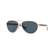 Costa Del Mar Mens Fernandina Aviator Sunglasses Brushed Gold/Grey Polarized-580p 57 Millimeters