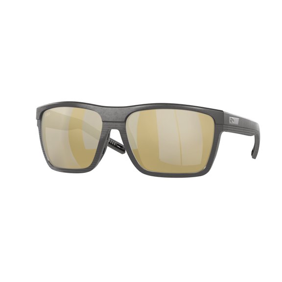 Costa Del Mar Mens Pargo Pilot Sunglasses Net Dark Grey/Sunrise Silver Mirrored Polarized-580g 61 Millimeters