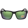 thumbnail image 1 of Costa Del Mar PAUNCH Green Mirror Polarized Polycarbonate Men's Sunglasses 6S9049 904902 57, 1 of 42