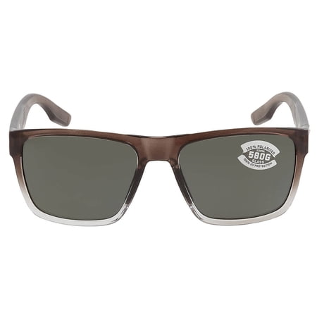 Costa Del Mar Sunglasses for Men - Paunch XL Mens Polarized Sunglasses Fishing, Boating & Beach UV Protection - Fog Gray/Gray 580G - Size 59
