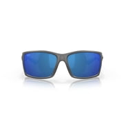 Costa Del Mar Mens Size 64 Polarized Reefton Sunglasses, Matte Gray/Blue Mirror 580P