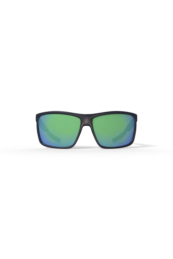 Rinconcito Sunglasses, Size 60 Matte Gray with Green Mirror Polarized Polycarbonate 580P Lenses