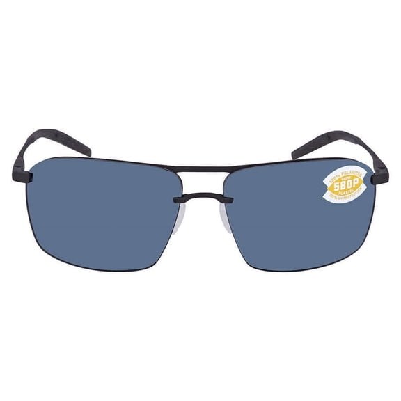 Costa Del Mar SKM 11 OGP Skimmer Gray Polarized Plastic Rectangular Sunglasses