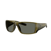 Costa Del Mar Sunglasses for Men - Blackfin PRO Mens Polarized Sunglasses - Fishing, Boating & Beach UV Protection - Size 60 - Seagrass/Gray 580G