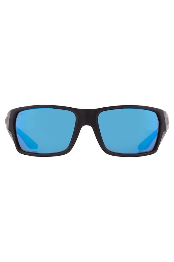 TAILFIN Blue Mirror Polarized Glass Rectangular Men's Sunglasses 6S9113 911302 60