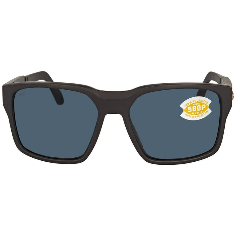 Costa Del Mar TAILWALKER Grey Polarized Polycarbonate Men's Sunglasses TWK  11 OGP 56