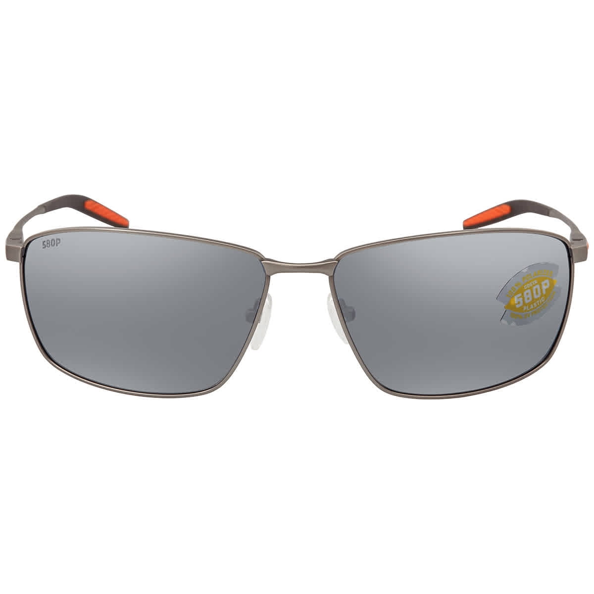 Costa Del Mar TURRET Grey Silver Mirror Polarized Polycarbonate