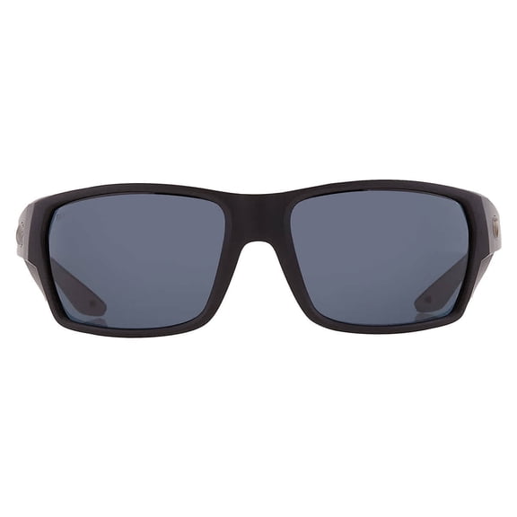Costa Del Mar Tailfin Grey Polarized Polycarbonate Rectangular Men's Sunglasses 6S9113 911306 60