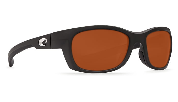Costa Del Mar Trevally Matte Black Sunglasses Copper Lens 580G