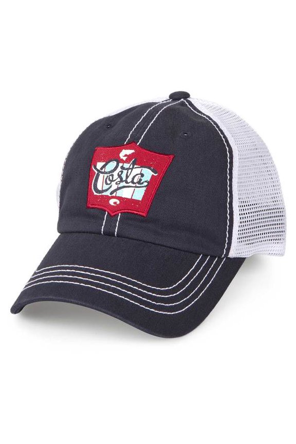 Trucker Hat, Rodeo Navy Twill w/White Mesh