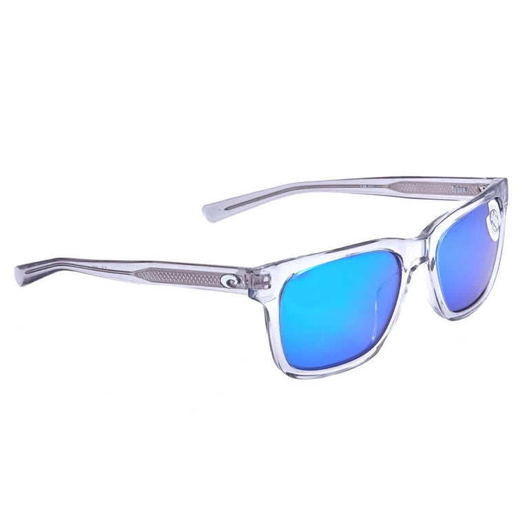 Costa Del Mar Tybee Polarized Blue Mirror 580G Square Sunglasses TYB 282  OBMGLP