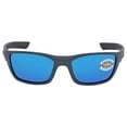 thumbnail image 1 of Costa Del Mar WHITETIP Blue Mirror Polarized Glass Rectangular Unisex Sunglasses WTP 98 OBMGLP 58, 1 of 3
