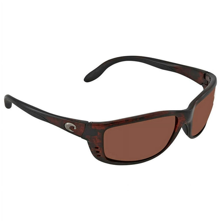 Costa Del Mar Zane Copper Polarized Plastic Rectangular Sunglasses ZN 10 OCP