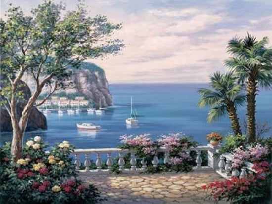Costa Del Sol Canvas Art - Sung Kim (22 x 28)