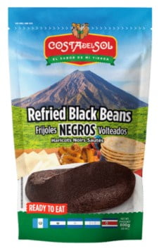 Costa Del Sol Refried Black Beans/Frijoles Negros Volteados 14oz