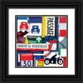thumbnail image 1 of Costa, Fernando 15x15 Black Ornate Wood Framed with Double Matting Museum Art Print Titled - Sortie de vehicules, 1 of 4