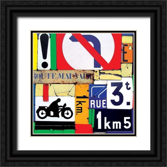 Costa, Fernando 26x26 Black Ornate Wood Framed with Double Matting Museum Art Print Titled - Route mauvaise