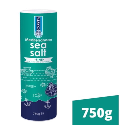 Costa Fine Sea Salt 750g, British Import (Pack of 2)