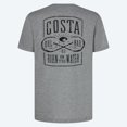 thumbnail image 1 of Costa Fury Blend Sleeve Crew T-Shirt Gray Heather, XLarge Short Sleeve Shirt, 1 of 4