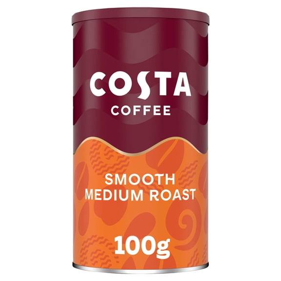 Costa Instant Coffee Smooth Medium Roast 100G, Imported from Britain