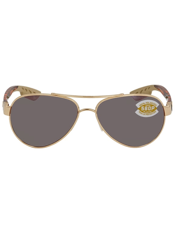 Costa Loreto Rose Gold Metal Frame Copper Silver Mirror Lens Unisex Sunglasses LR64OSCP